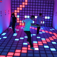 Piste de danse interactive pour jeux d'enfants 30x30cm Lumière de piste de danse interactive à LED jeux lumineu