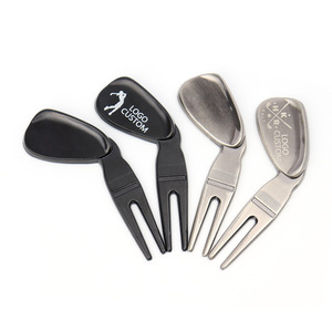 Forchetta da Golf Personalizzata con Logo, in Lega di Zinco, Strumento Ripara-Divot Verde per Fiere - Product Image 4