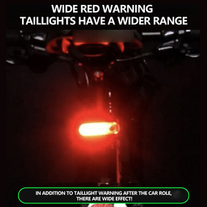 Luz trasera de bicicleta impermeable e intermitente JF, luz de advertencia portátil, compacta y giratoria para conducción nocturna - Product Image 3