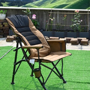 122 เก้าอี้พับกลางแจ้งขนาดใหญ่พิเศษแบบพกพาพร้อมพนักพิงและที่วางแขนปรับได้สำหรับใช้ในสวนแคมป์ปิ้ง - Product Image 2