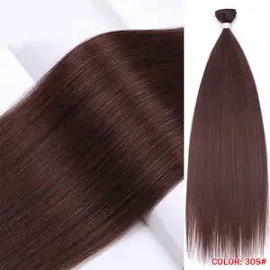 Vendedores de cabello sintético Rebecca, venta al por mayor, extensiones de cabello trenzado sintético resistente al calor, mechones de cabello sintético de tejido recto