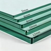 Verre trempé courbé en U haute résistance, épaisseur 5-19 mm, pour murs-rideaux et escaliers industriels