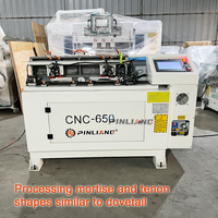 Machine automatique PINLIANG pour la fabrication de boîtes à ruches en bois, avec fonctions de façonnage de tiroirs, de tenonnage et de mortaisage, moteur 380V/220V 3700W