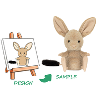Peluche personnalisée super douce avec fonction de broderie et doublure en maille - Forme Manju