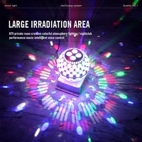 Projecteur LED RGBW 6x3W + Laser RG à Effet Gobo Sonore pour DJ, Garantie 3 Ans, Indice de Protection IP20, Idéal pour KTV, Scène Rotative et Discothèque
