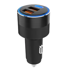 Ricarica del telefono ricarica rapida Dual 2 porte Usb Type C Pd Qc 3.0 Mini Quick Qc3.0 Led Type-c Adapter 20W 36W 48W 66W caricabatteria da auto