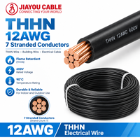Câble souple en cuivre avec gaine PVC/Nylon, norme américaine THW THN THHN 1/0-4/0 AWG, fil de cuivre flexible en PVC