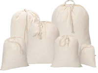Bolsa de Lavandería con Cordón de Algodón Natural, Bolsa de Almacenamiento de Lona Lavable, Ecológica, con Logotipo Personalizado para Ropa, Hotel, Viajes