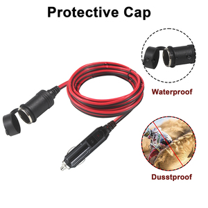 15Ft Auto adapter Steckdose 10A Sicherung 12 V 12 Volt Zigaretten anzünder Verlängerung kabel - Product Image 6