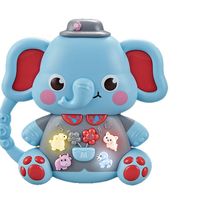 Clavier électronique de dessin animé pour enfants, jouet mignon sur le thème des bébés, instrument musical éducatif et multifonctionnel pour l'apprentissage précoce