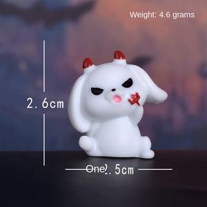 Halloween diablo fantasma conejo serie Micro paisaje jardinería adornos plástico resina artesanía decoraciones Micro momia fantasma - Product Image 6