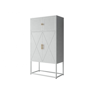 Gabinete de Acero BIZOE de 4 Puertas con Puerta Batiente Alta para Sala de Estar y Uso en Hoteles, Venta Directa de Fábrica - Product Image 1