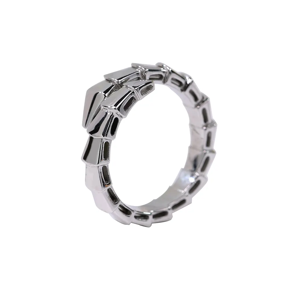 Fashion design S925 silver naked narrow snake Ring Jewelry women's Dubai jewelry set personalized jewelry manufacturer store