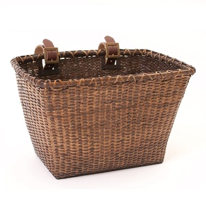 Huang Tu-cesta de ratán para bicicleta, cesta <span class=keywords><strong>grande</strong></span> de plástico de mimbre, bambú - Product Image 6