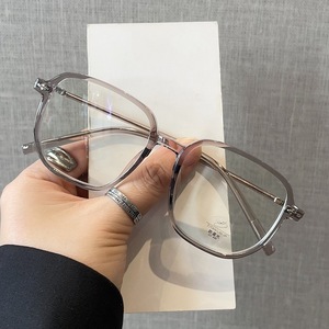 Montures de lunettes anti-lumière bleue, monture complète rectangulaire, verres en résine, légères, unisexes, monture transparente pour hommes et femmes - Product Image 3