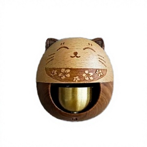 Precio de fábrica: Timbre de madera de haya estilo japonés con sistema táctil impermeable, ecológico, para Halloween, para entrada de cafetería y cocina. - Product Image 2