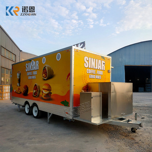 Remorque alimentaire personnalisée pour burgers avec hotte aspirante, remorque de restauration <span class=keywords><strong>mobile</strong></span>, <span class=keywords><strong>camion</strong></span>-restaurant, remorque de cuisine commerciale - Product Image 2
