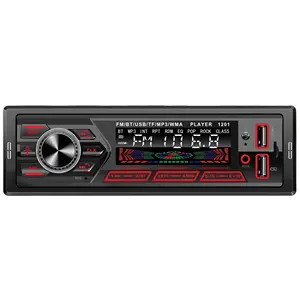 12v Car Radio Mp3 With Blue Tooth Bt 7 Color 1 Din Fm Aux In Receiver Sd Usb