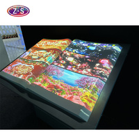 Sistema de software de proyector interactivo 3D Digital Flipbook Proyección de libro virtual para equipo de publicidad de restaurante