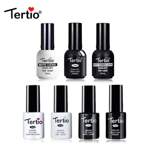 Tertio Soak Off UV LED Base Top Coat Primer Varnish Gel Nail Polish 10ml - 12ml