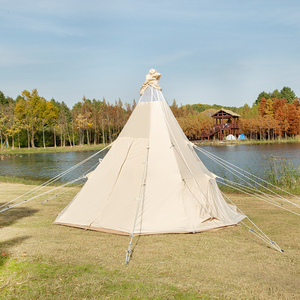 Grande tente <span class=keywords><strong>tipi</strong></span> en toile de luxe avec fenêtre en dentelle tente indienne maison enfants <span class=keywords><strong>tipi</strong></span> jouet tente pour enfants et adultes - Product Image 5