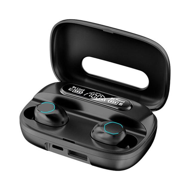 TWS In-Ear Wireless Earbuds With Digital Display Battery Indicator Waterproof Gaming Audio Headphone Non-Noise Cancelling
