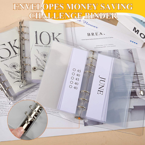 Carpeta A3 de 12 meses para desafíos de ahorro de dinero, libro de ahorro con concepto de sobres, cuaderno de trabajo para desafíos de ahorro. - Product Image 6