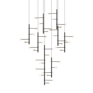 Luce moderna nuova creativa Duplex grande lampada a scala lunga lampadario da soggiorno Nordic semplice luce a sospensione - Product Image 5