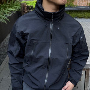 AUTICUP Blouson Bomber Américain Rétro à Capuche Style 'Bird Tough Guy' Ample pour l'Automne, <span class=keywords><strong>Veste</strong></span> Extérieure Robuste pour le Ski et la Montagne - Product Image 1