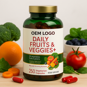 Cápsulas de Suplemento de Frutas y Verduras de Marca Privada con Vitaminas y Minerales que Apoyan la Energía - Product Image 4