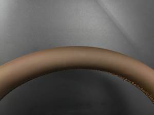Volant personnalisé en cuir perforé marron//fibre de carbone à <span class=keywords><strong>3</strong></span> branches avec palettes de changement de vitesse pour <span class=keywords><strong>Audi</strong></span> A3/A4/A5/A6/Q3/Q5/Q7/Q8/S/RS - Product Image 2