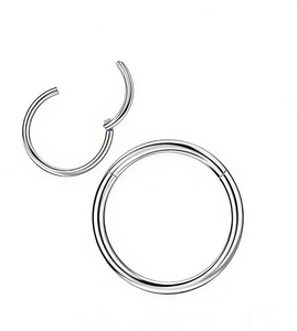 Joyería Corporal de Aleación de Titanio, Anillos de Nariz, Piercing de Hueso de Oreja y Labio para Fiesta, Diseño Circular, Antialérgico, Regalo de Moda, Alta Calidad - Product Image 1