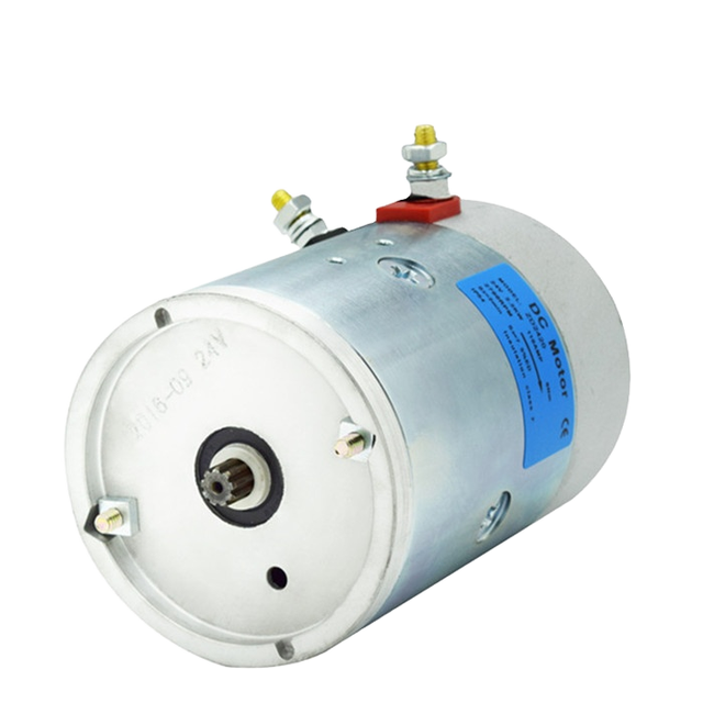 High Torque 12V DC Brush Hydraulic Oil Pump Motor Boat Use | 2500 RPM 1.6kW 8Nm IP54 Waterproof Flange Mount IE4 Efficiency