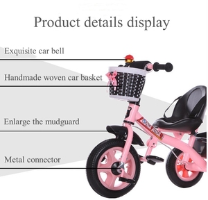 High Quality Tricycle for Kids 2-6 Years 3 Wheels Aluminum Baby Walkers Ride on Toy <strong>Boy</strong> <strong>Trike</strong> Made in China - Product Image 4