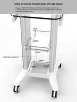 Chariot médical mobile personnalisé avec logo, chariot d'urgence pour hôpital