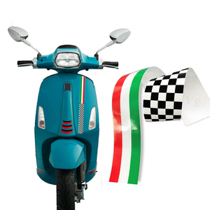 Lavitin Bande de garniture pour housse de <span class=keywords><strong>moto</strong></span>, autocollant décoratif pour Vespa GTS 300 Sprint 150 Primavera 150 LX50 Sei Giorni Badge - Product Image 1