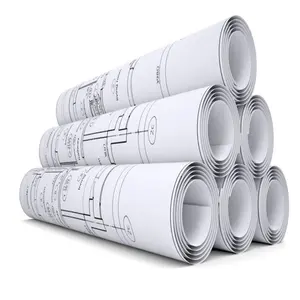 80g 24" CAD Cut Plotter Paper Blueprint Paper For Printer