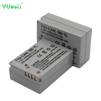 Batterie de remplacement Li-ion NB-7L 7.4V 1400mAh pour appareil photo numérique Canon PowerShot G10 G11 G12 SX30 IS