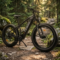 Nouveau Vélo Électrique 48V 1000W à Cadre en Fibre de Carbone, 9 Vitesses, Autonomie de 60km, Batterie Lithium Longue Portée, E-bike Pas Cher
