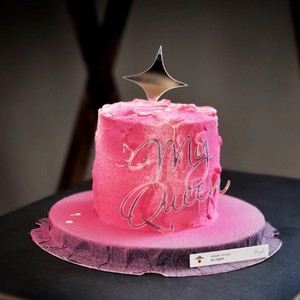 Adorno de acrílico para pastel My Queen con forma de estrella cósmica para el Día de la Mujer, San Valentín, Día de la Madre, decoración de pasteles - Product Image 4