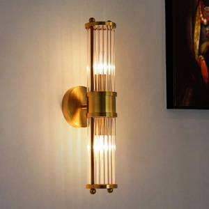 โคมไฟติดผนังคริสตัล LED สำหรับ Shopify แบบดรอปชิปปิ้ง โคมไฟติดผนังแก้วหรูหรา สำหรับห้องนอน ห้องนั่งเล่น วิลล่า โรงแรม - Product Image 3