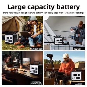 สถานีพลังงานสำรองแบบพกพาสำหรับใช้งานกลางแจ้ง 1500W ระบบพลังงานแสงอาทิตย์ กำลังไฟสูง สำหรับการตั้งแคมป์ ถ่ายวิดีโอบล็อก และกรณีฉุกเฉิน - Product Image 2