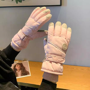 Gants de ski d'<span class=keywords><strong>hiver</strong></span> pour femmes, style coréen, doublure polaire, épais, imperméables, coupe-vent, pour le cyclisme en plein air - Product Image 6