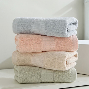 Pure Cotton Bath Towels 33x72 Cm Quick Dry Rectangle Face Towels For Home Use Adult Unisex - Product Image 1