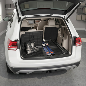 Cubiertas de Carga para Volkswagen Atlas 2020-2025, Forro de Maletero con Cubierta Extendida para Respaldo de Asiento, PP Plano (3CN-061-161-A) - Product Image 3