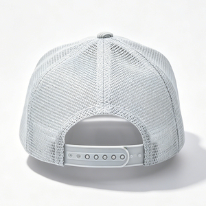 Casquette Trucker en Velours Côtelé Gris avec Dos en Maille Respirante, Patch Brodé THUG LIFE, Style Décontracté Hip Hop, Idéale pour le Sport et les Activités de Plein Air - Product Image 4