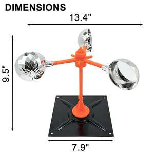 Répulsif à vent rotatif réfléchissant pour extérieur, prix de gros, usage agricole, <span class=keywords><strong>anti</strong></span>-pigeon, à énergie éolienne, pour oiseaux - Product Image 2