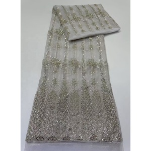 <span class=keywords><strong>Tissu</strong></span> de dentelle de mariée perlée robes de mariée sirène blanches de luxe - Product Image 6