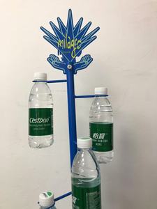 Kim loại đồ uống hiển thị đứng cây hình dạng Cocktail chủ truy cập hàng đầu Kệ chai rượu vang hiển thị Rack cho triển lãm. - Product Image 3