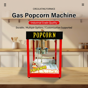 Máquina de Palomitas de Maíz a Gas de Acero Inoxidable HN QDMECH, Antiadherente, para Cine, Restaurante, Bar de Snacks - Product Image 2